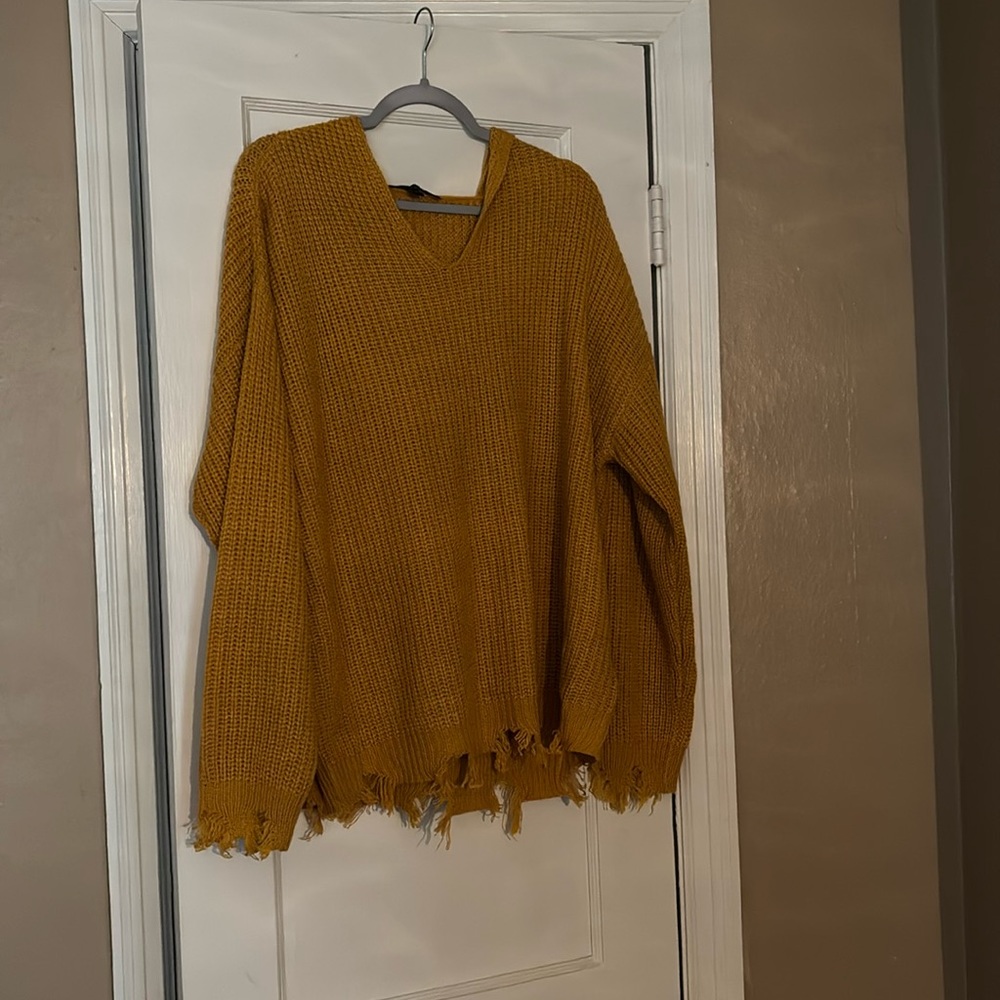 2XL Yellow sweater hoodie